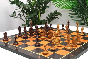 ILAHI's Eco-Friendly Rustic Polished Rectangle <b>Chess</b> <b>Board</b> Game 100% Handmade Pure Wood Animal/Love Style Customized Size <b>Chess</b> - Product Image 2