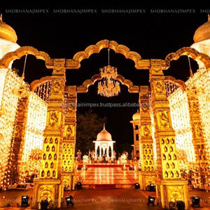 Puerta DE BODA temática de arcos de pilar del sur de la India - Product Image 1
