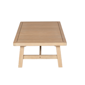 Mesa de centro rectangular de madera de acacia para exteriores | Mesa de centro de patio bajo con listones para salón de jardín | Hecho en Vietnam - Product Image 3