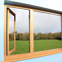 Cadre en bois composite rentable avec quincaillerie Roto et 3 joints EPDM Fenêtre à battant en aluminium isolé thermiquement