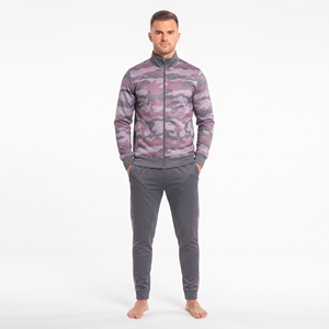 Ensemble de survêtement personnalisé pour hommes, imprimé par sublimation, veste et pantalon de sport, vente en gros, tenue de fitness athlétique pour la gym - Product Image 5