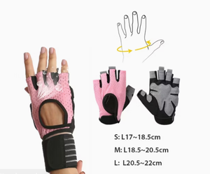 ถุงมือออกกำลังกายพร้อมสายรัดข้อมือแบบยาวสำหรับยกน้ำหนัก ครอสฟิต และฟิตเนส - Product Image 3