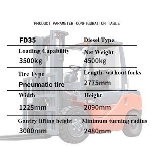 Ycmg מפעל לספק לוגו מותאם אישית 2 טון 3 טון <span class=keywords><strong>3.5</strong></span> טון טון דיזל יפני מנוע מלגזה משאית - Product Image 6