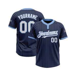 Camiseta de Softbol Personalizada con Rayas, Dos Botones Cosidos, Ropa de Equipo, Camiseta de Béisbol Deportiva Personalizada - Product Image 6