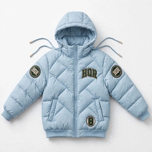 Veste matelassée verte à capuche, respirante, doublée polaire, fermeture éclair, coupe-vent, pour l'hiver, unisexe, décontractée, en polyester, haute qualité - Product Image 2