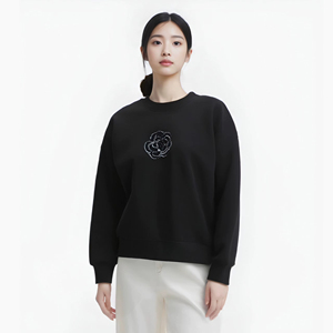 Sudadera con Capucha para Mujer, Otoño Invierno 2026, Sudadera Profesional para Mujer, Top Holgado con Flores Tridimensionales y Cuentas, Manga Larga - Product Image 4