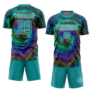 Factory Wholesale Comfortable Soccer Uniforms Durable Fabric High Quality Printed Team Name Number Crew <b>Neck</b> Soccer Jerseys Set - Product Image 1