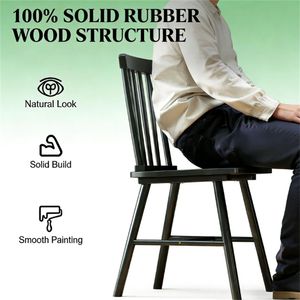 Due sedie da pranzo nere per cucina o soggiorno, un set - Product Image 4