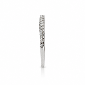 925 <b>Sterling</b> <b>Silver</b> Womens Full <b>Eternity</b> Band <b>Ring</b> with Round Cut Cubic Zirconia Classic Minimalist Style High Polish Finish Wed - Product Image 3
