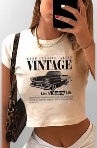 T-shirt court en coton et élasthanne, col rond, respirant, imprimé sur mesure, pour femme, idéal pour l'été - Product Image 2