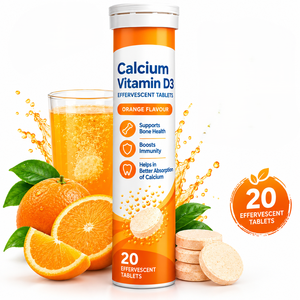Comprimés effervescents de calcium avec vitamine D3, marque privée OEM, complément alimentaire soluble pour une nutrition quotidienne en calcium et vitamine D3 - Product Image 1