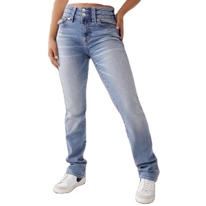 Trending Product High Quality Mid-rised Casual Jeans <b>Trousers</b> <b>Women</b> Stylish Straight Leg Denim Winter <b>Summer</b> - Product Image 4