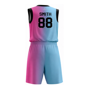Ensemble d'uniformes de basketball personnalisés de haute qualité, maillot et short imprimés par sublimation pour les équipes, vêtements de sport - Product Image 6