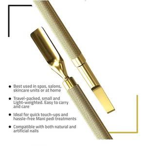 Pousse-cuticules double embout en acier inoxydable de haute qualité, réutilisable, accessoire de manucure - Product Image 5