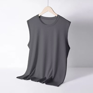 Débardeur décontracté pour homme, sans manches, en coton doux lavé, idéal pour l'été, vêtement de sport respirant pour la gym et le fitness - Product Image 5