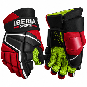 Guantes de Hockey sobre Hielo IBERIA Premium Negros con Acolchado Protector, Guantes para Jugadores de Hockey, Personalizados, OEM, Venta al Por Mayor - Product Image 4