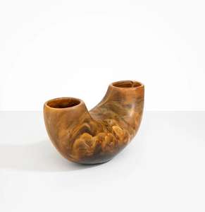 Vase en résine et accessoire décoratif en porcelaine de style Art déco pour la maison ou le bureau - Product Image 2