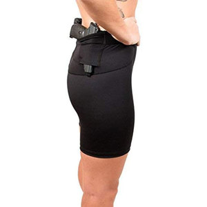 Shorts de compression tactiques pour femme avec poche dissimulée pour arme de poing, pour le tir et le sport - Product Image 5