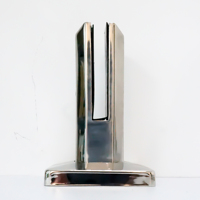 Nouveaux modèles de pièces d'escalier en acier inoxydable pince en métal pince duplex robinet en verre sans cadre balcon piscine clôture balustrade