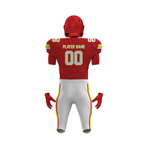 Maillot de football américain au style unique - Couleur et logo personnalisables, manches courtes, 100% polyester - Product Image 4