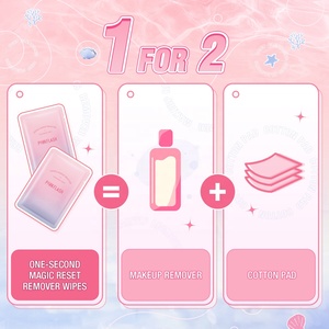 PINKFLASH PF-SC57 lingettes démaquillantes en coton jetables, une seconde, avec réinitialisation magique - Product Image 3