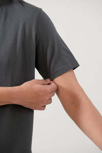 Camisetas Lisas Unisex al por Mayor, Cuello Redondo, Personalizables con Impresión, Transpirables, de Algodón de Secado Rápido, Ropa Deportiva, Camisetas Gris Oscuro para Hombre - Product Image 4