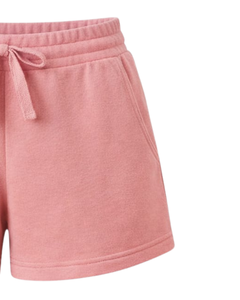 Shorts de sport décontractés pour femmes en molleton de coton rose personnalisés, taille élastique avec cordon de serrage, pour la gym et l'été – Fabricant et fournisseur OEM - Product Image 2