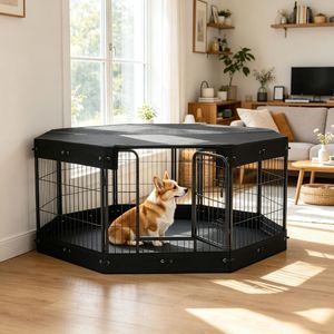 Casetta Moderna Rettangolare per Piccoli Animali da Interno - Design Salvaspazio con Tetto in Acciaio - Product Image 1