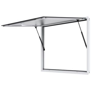 Finestra di Servizio in Lega di Alluminio 48"x36" per Food Truck, Finestra a 85 Gradi per Carrelli Alimentari - Product Image 1