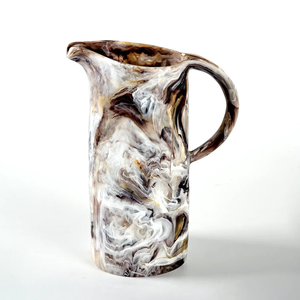 Carafe à eau en résine avec poignée, design minimaliste, pour les fêtes, couleur blanche, à bas prix - Product Image 2