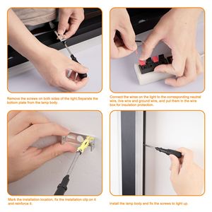 Set di 2 Luci da Parete RGBW Impermeabili Modello D0100HPFSCA per Uso Interno ed Esterno, Strumento Manuale ad Alte Prestazioni - Product Image 6