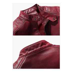 Chaqueta de Invierno Transpirable para Hombre, de Cuero PU con Forro Polar, Cuello Redondo, Estilo Urbano, Diseño de Camuflaje, Ropa Casual - Product Image 4