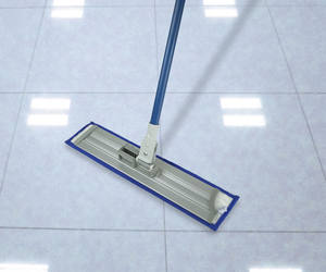 Kit de serpillière plate en microfibre (largeur 50 cm) – Chiffon de serpillière durable à absorption rapide, léger et à forte capacité de déshydratation - Product Image 2