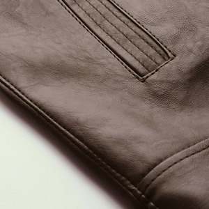 Handsome Look Adjustable Size Factory Made Men's <b>Leather</b> <b>Jacket</b> Heavyweight Customize Packing Men's <b>Leather</b> <b>jacket</b> for mens - Product Image 3