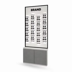 Modern Optical Back <b>Wall</b> <b>Display</b> Unit LED Eyewear <b>Wall</b> Panel Rack Retail Showroom <b>Display</b> Stand Storage Cabinet Custom Premium - Product Image 3