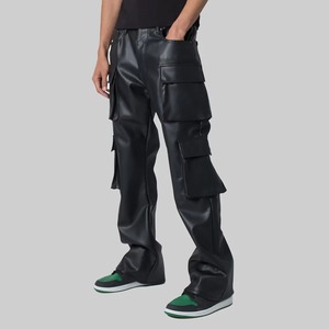 Pantalon en cuir taille haute pour homme – Nouveau style tendance, design personnalisé, vente en gros à prix abordable - Product Image 2