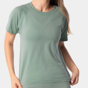 T-shirts longs oversize pour femmes, séchage rapide, 100% coton, t-shirts à manches longues oversize pour femmes, t-shirts oversize pour femmes pour l'été - Product Image 1