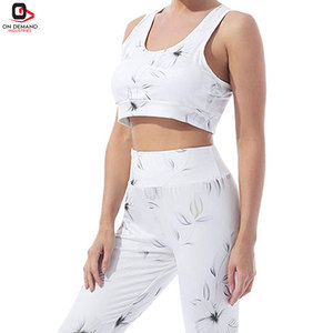 Ensemble de yoga taille haute pour femme : Leggings ajustés et soutien-gorge de sport assorti – Confort et extensibilité pour la gym et le yoga - Product Image 6