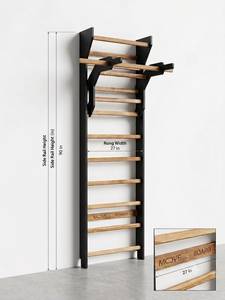 Swedish <b>Ladder</b> Wall Mounted Wooden Gymnastics <b>Ladder</b> Home Fitness Parallel Bars Indoor Training Rack Home Gym Wall <b>Ladder</b> - Product Image 3