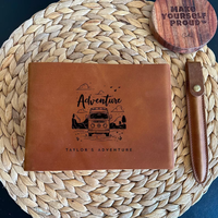Journal de voyage en cuir fait main, personnalisé, avec logo gravé vintage, carnet de croquis, journal intime, livre de souvenirs