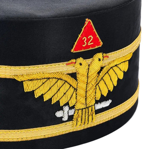 Oem Design Service Fashion High Quality Handmade Embroidery Custom Scottish Rite Crown <b>Hats</b> & <b>Caps</b> - Product Image 3