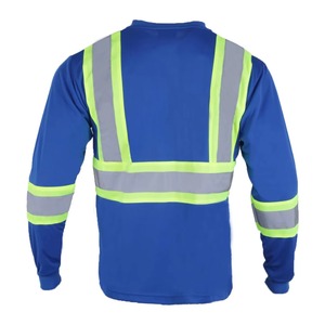 100% Polyester Shirts High Visibility Mining <b>Construction</b> Reflective Safety Hi Vis <b>Work</b> Shirt Long Sleeves - Product Image 6