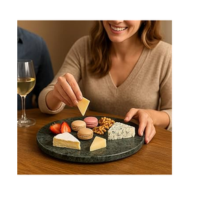 Plato giratorio Lazy Susan de mármol redondo de excelente calidad, superventas, organizador y estante de almacenamiento - Product Image 3