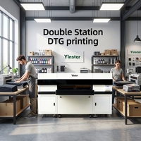 Imprimante DTG automatique pour t-shirts 50*60m avec 4 têtes d'impression pour l'impression directe sur tissu