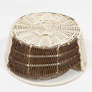 Natural Woven Oval-Shaped Rattan Baskets With Handles, Decorative Storage for Home Decor & Countertop Display - Product Image 5