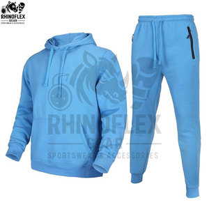 High Quality Wholesale <b>Cheap</b> Polyester Monolayer Knitted Hooded Casual Winter Polyester Track Suits Men Motorbikes Hiking Quick- - Product Image 2