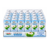 Vente en gros de jus de noix de coco naturel en marque privée, importateur de jus de noix de coco biologique du Vietnam, fournisseur en gros, 24 bouteilles x 1,25 L NFC
