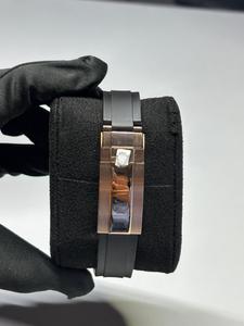 Round Full Rubber Band Watch And Smart Black Dial Watches for Export Sale Hip Hop Diamond Watch Gift For Men's - Product Image 3