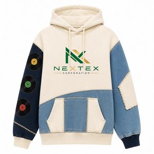 Wholesale Color Block <b>Stitched</b> <b>Hoodie</b> Unisex DIY Aesthetic Graphic Sweatshirt Winter Top - Product Image 1