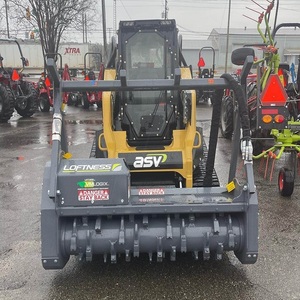 ASV Skid Steer Loader Crawler Loader Mulcher Attachment Forestry Brush <b>Cutter</b> <b>Hydraulic</b> Tree Clearing Machine Engine PLC Direct - Product Image 5